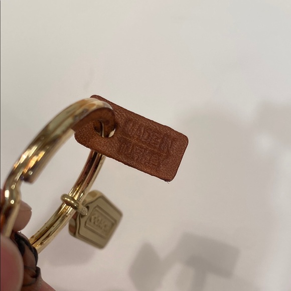RARE Vintage Coach Brown Braided Leather Keychain - Picture 5 of 5